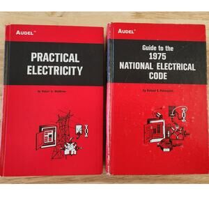 1975 Audel National Electrical Code '74 Practical Electricity Hardcover Book Set